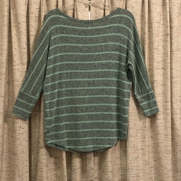 Market & Spruce Corinna Stripe Heather Dolman Top - Medium - Picture 4 of 5